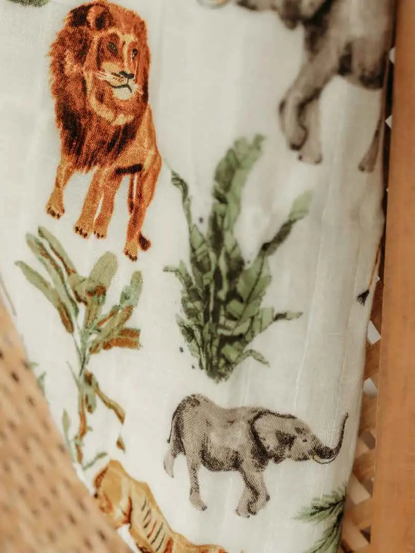 bamboo muslin swaddle|safari