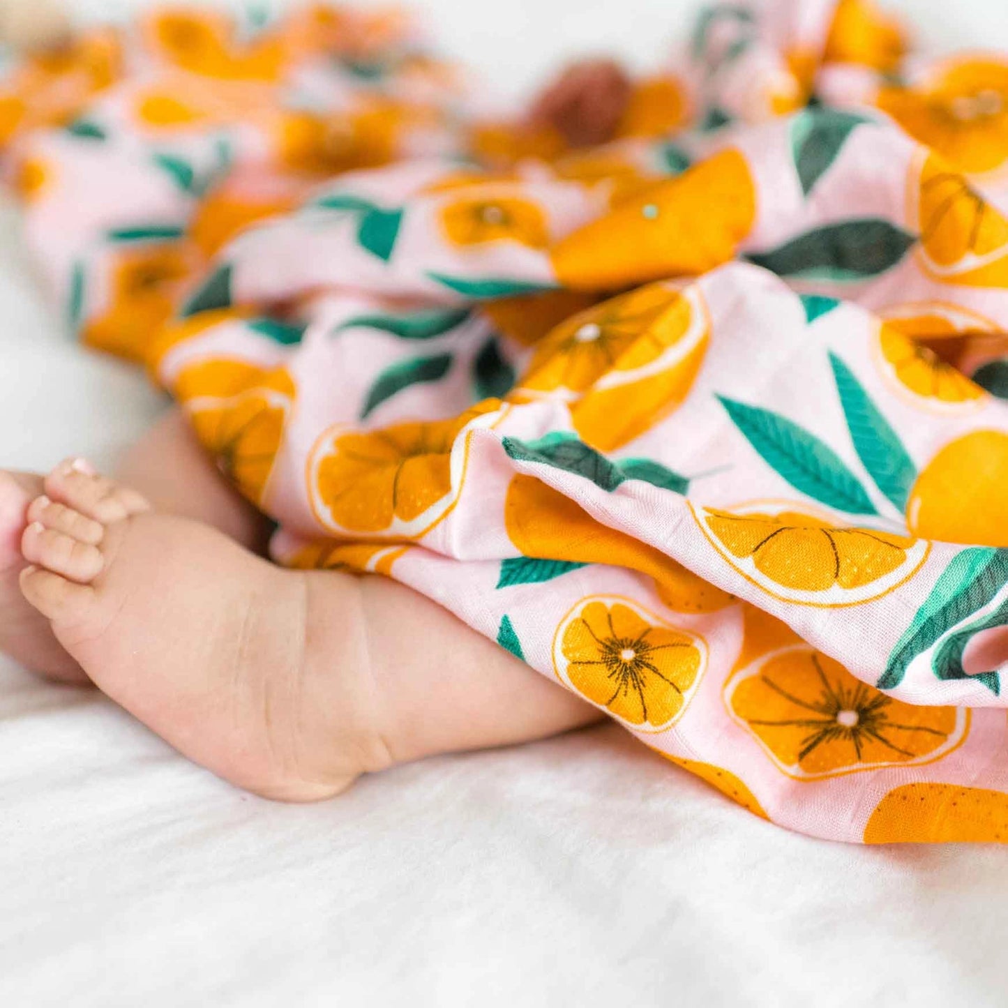 bamboo muslin swaddle|sliced oranges