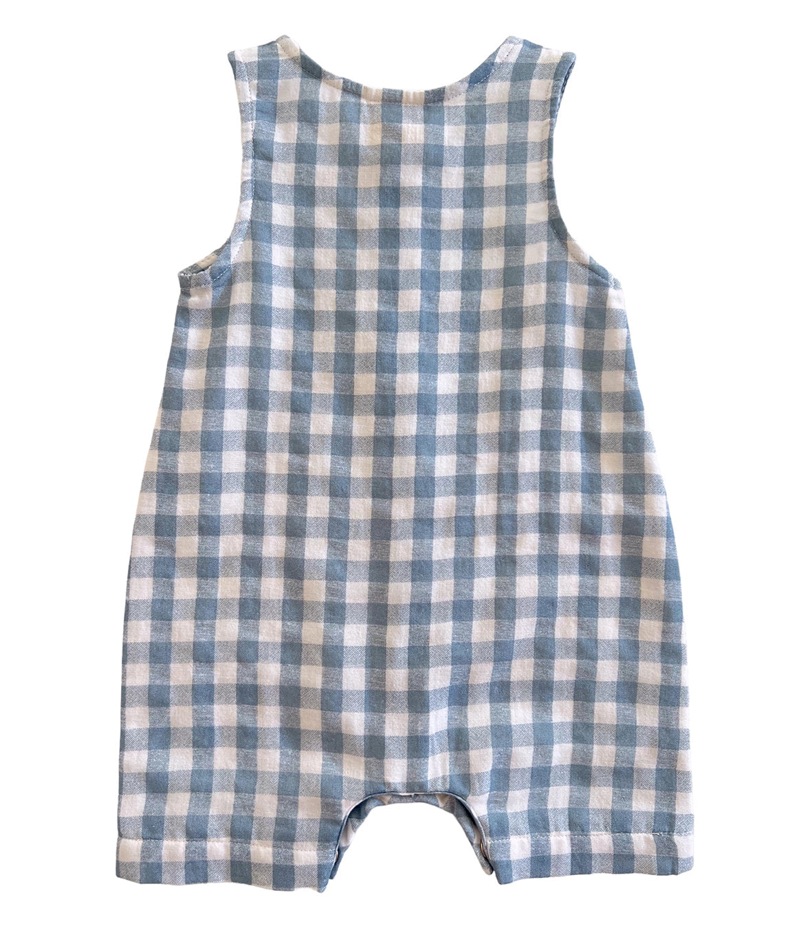 organic bay shortie|blue gingham