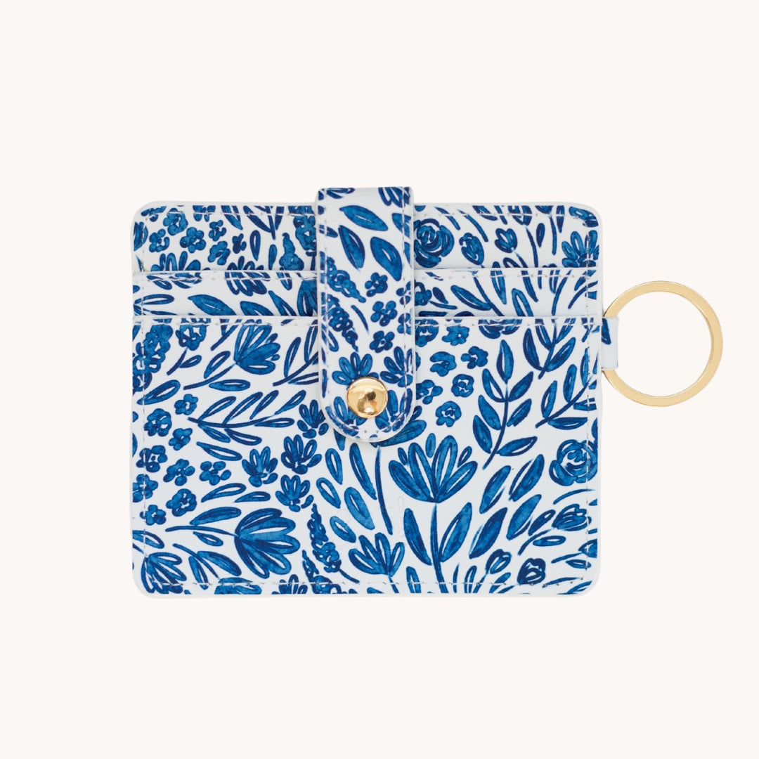 wallet|porcelain floral