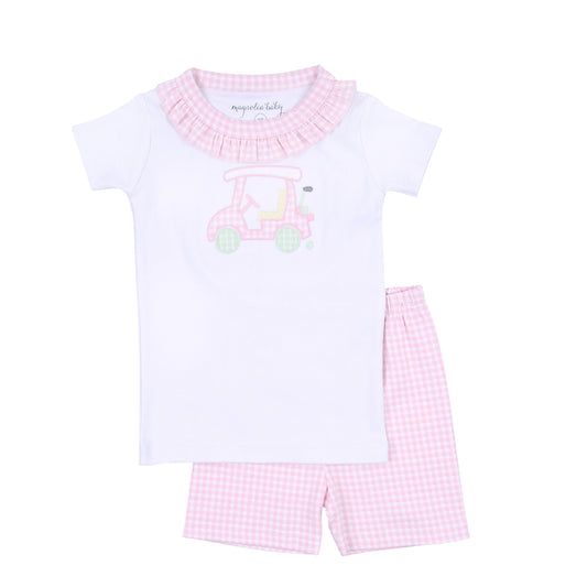 little caddie ruffle pajamas|pink