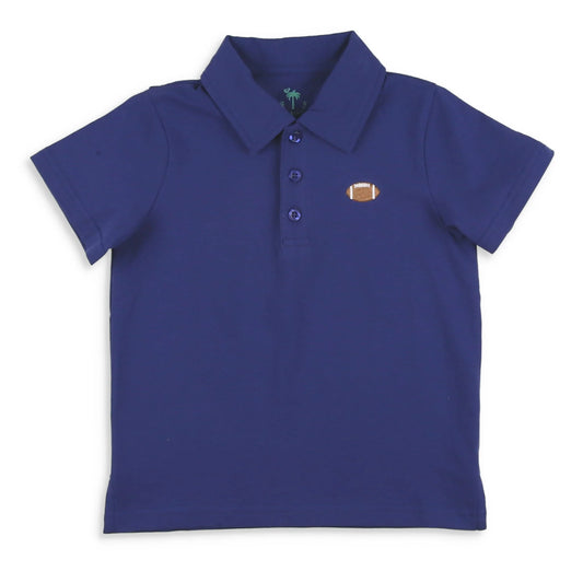 game day polo|navy blue