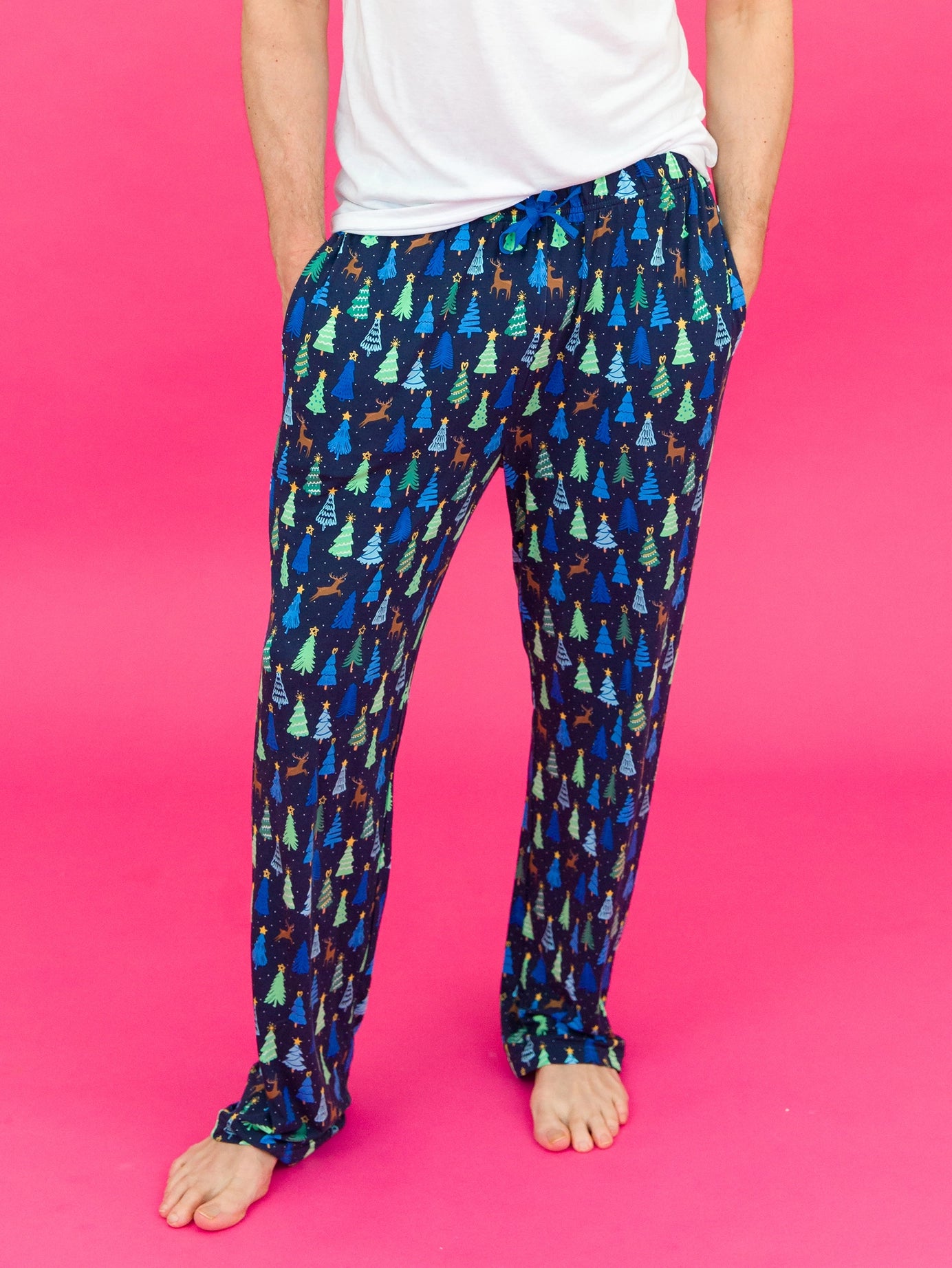 merry pines pants pajamas|blue