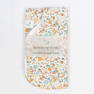 burp cloth|ditsy floral