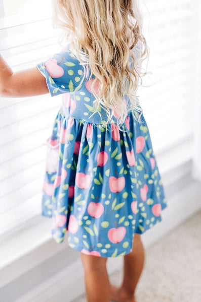 apple twirl dress|pink